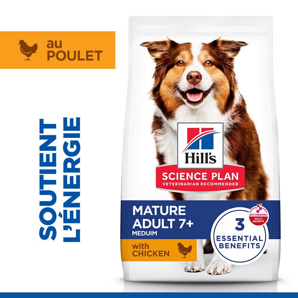 Hill's Science Plan - Mature Adult croquettes pour chien &acirc;g&eacute; au poulet - 18kg Image num&eacute;ro 3