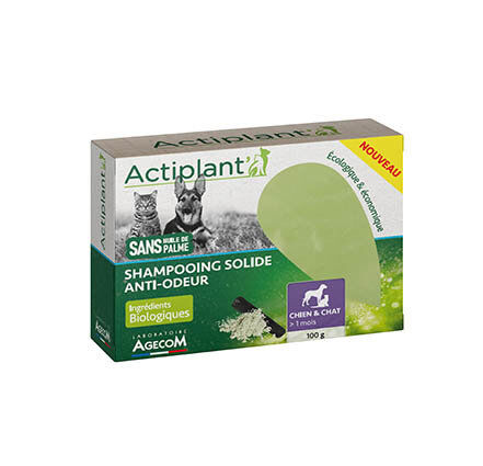 ActiPlant' - Shampoing Solide Anti-Odeur pour Chien et Chat - 100g Image num&eacute;ro 1