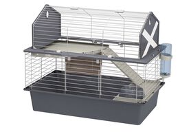 Ferplast - Cage Barn 80 en Plastique et Métal pour Lapins - 78x48x65cm