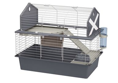 Ferplast - Cage Barn 80 en Plastique et Métal pour Lapins - 78x48x65cm