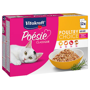 Vitakraft - Multipack Poésie Classique en Gelée à la Volaille - 12x85g