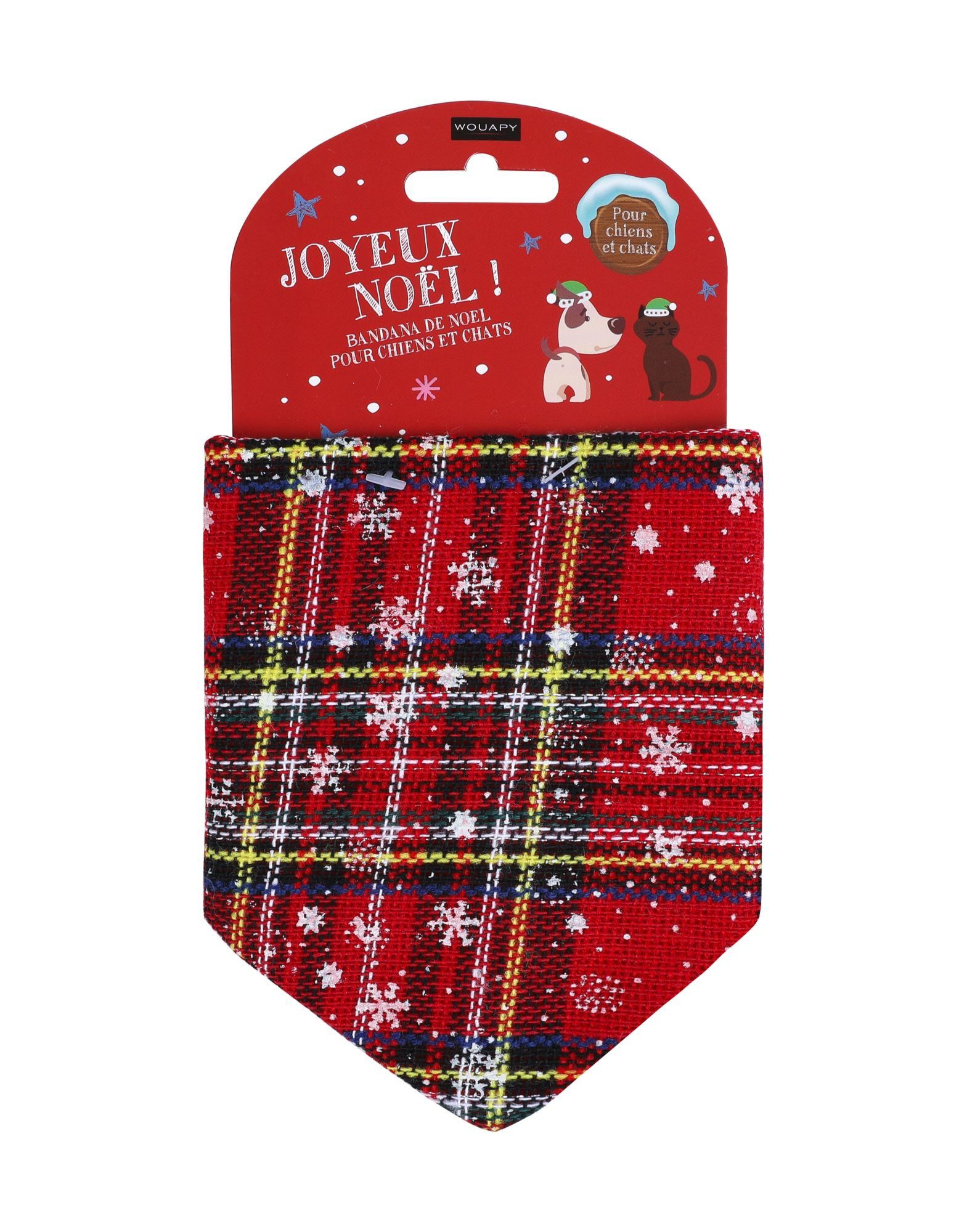 Wouapy - Bandana No&euml;l Imprim&eacute; pour Chien et Chat - 48cm Image num&eacute;ro 2