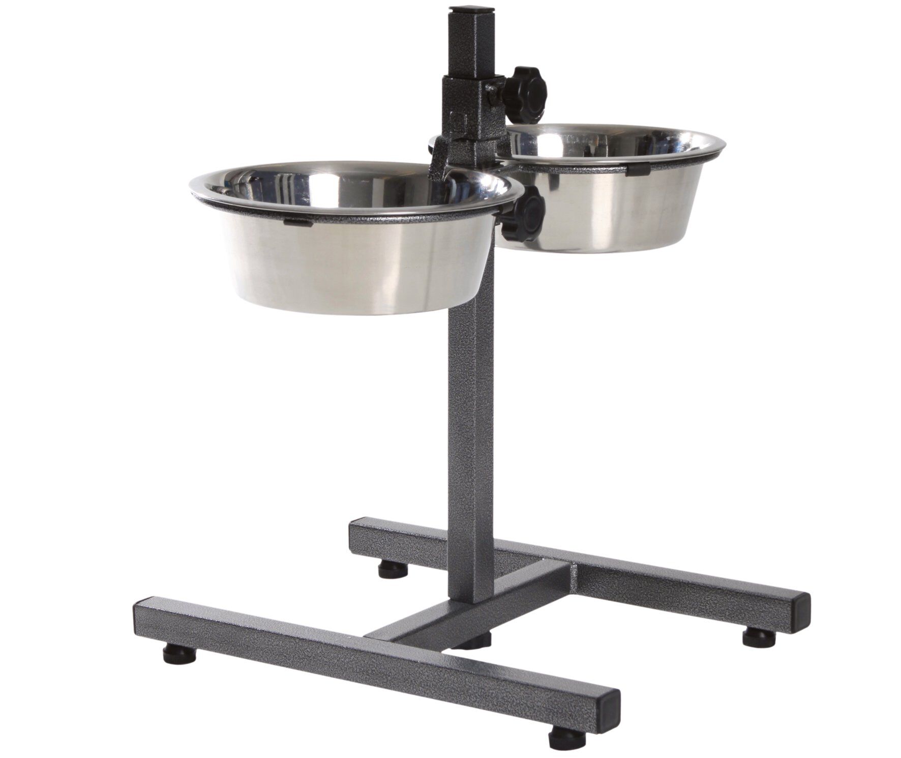 Trixie - Bar &agrave; Aliments avec Gamelles Noir pour Chien - 2&times;1,8L Image num&eacute;ro 1