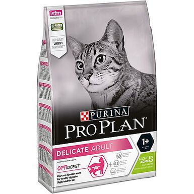 Pro Plan - Croquettes OPTIRENAL Delicate Agneau pour Chat - 3Kg
