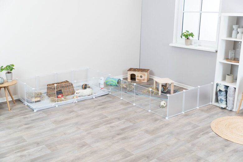 Trixie - Base pour Enclos Intérieur pour Lapins et Cochons d'Inde - 140x70cm Image numéro 4 Trixie - Base pour Enclos Intérieur pour Lapins et Cochons d'Inde - 140x70cm Image numéro 4