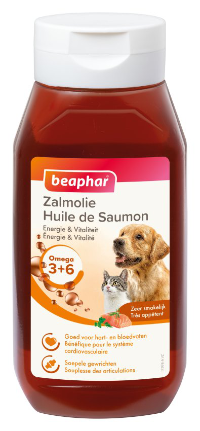 Beaphar - Huile de Saumon Zalmolie pour Chiens et Chats - 430ml Image num&eacute;ro 1
