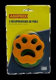 Mon Ami Luki - 2 R&eacute;cup&eacute;rateurs de Poils Textile pour Machine &agrave; Laver - 9x9x1,5cm