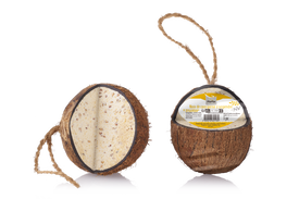 ZipZip - Noix de coco garnie &agrave; suspendre - 1 pi&egrave;ce (env. 480g)
