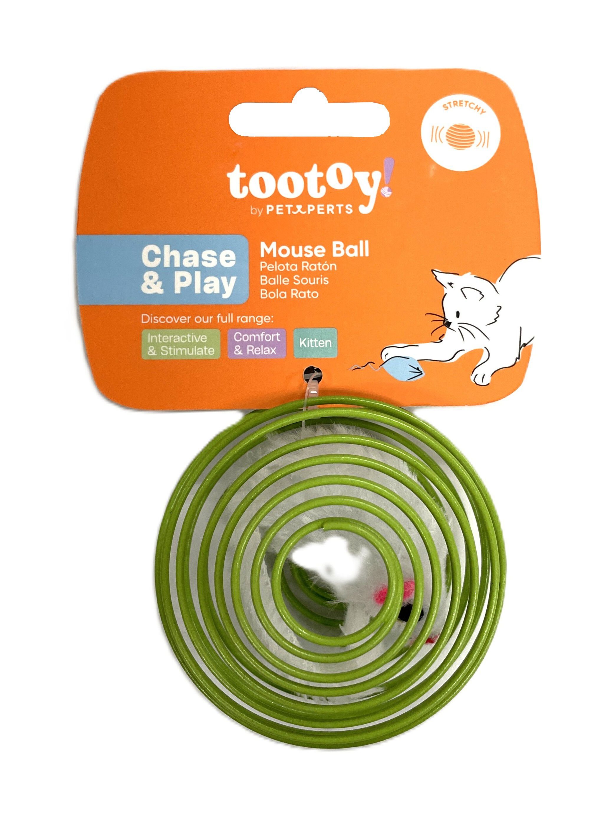 Tootoy! - Jouet Balle Souris pour Chats - Bleu/Vert Image num&eacute;ro 1
