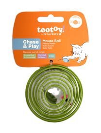 Tootoy! - Jouet Balle Souris pour Chats - Bleu/Vert