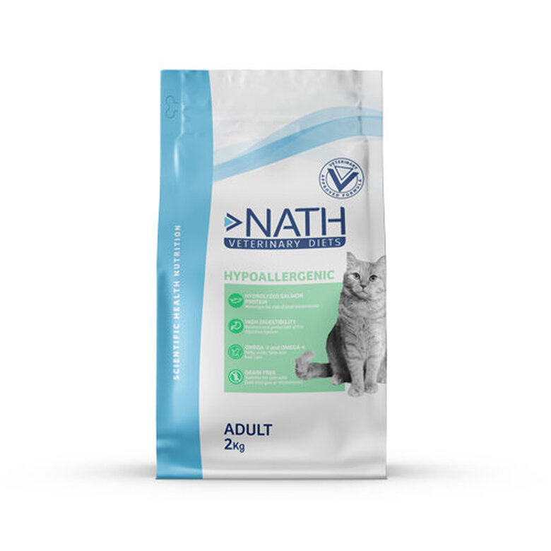 Nath Veterinary Diet - Croquettes Hypoallergenic Sans Céréales pour Chat - 2Kg Image numéro 1 Nath Veterinary Diet - Croquettes Hypoallergenic Sans Céréales pour Chat - 2Kg Image numéro 1