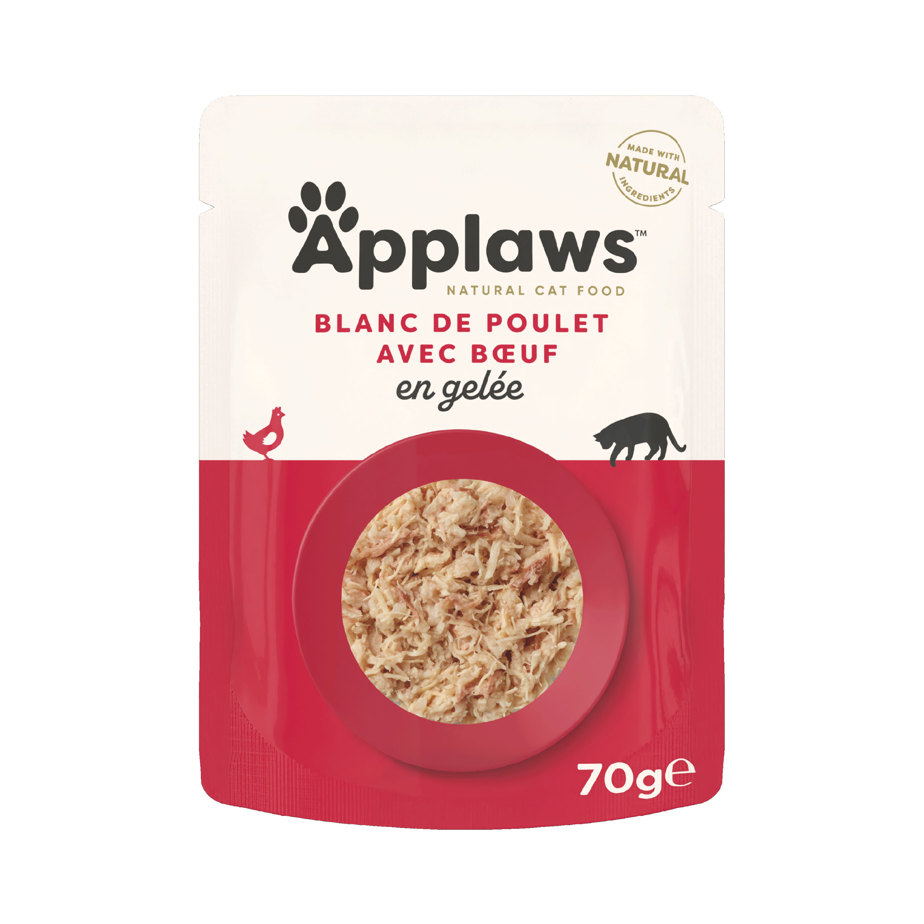 Applaws - Sachet Poulet et B&oelig;uf en Gel&eacute;e pour Chat - 70g Image num&eacute;ro 1