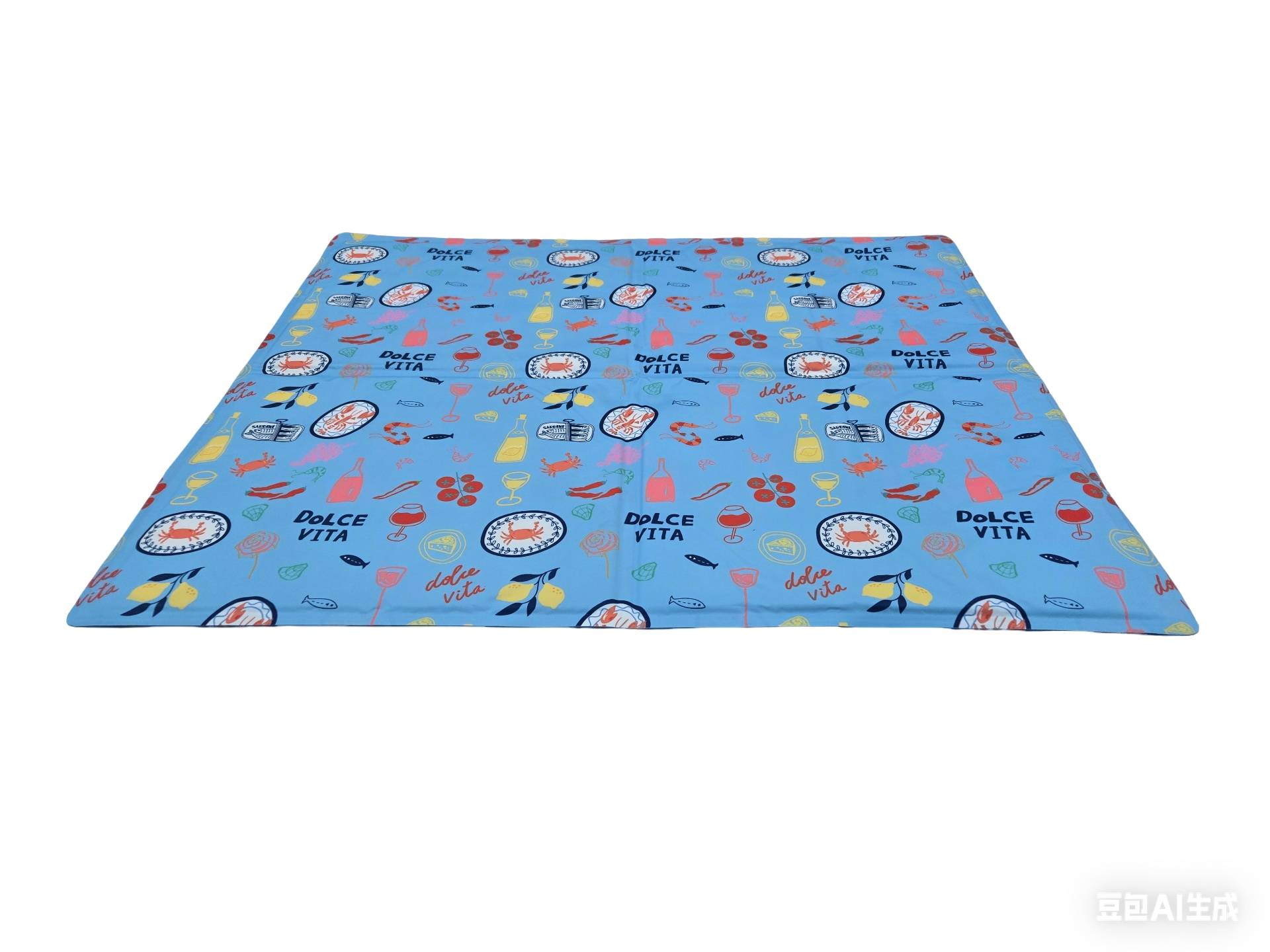 Summer Vibes - Tapis Rafra&icirc;chissant Motifs Dolce Vita pour Chiens - XL Image num&eacute;ro 1