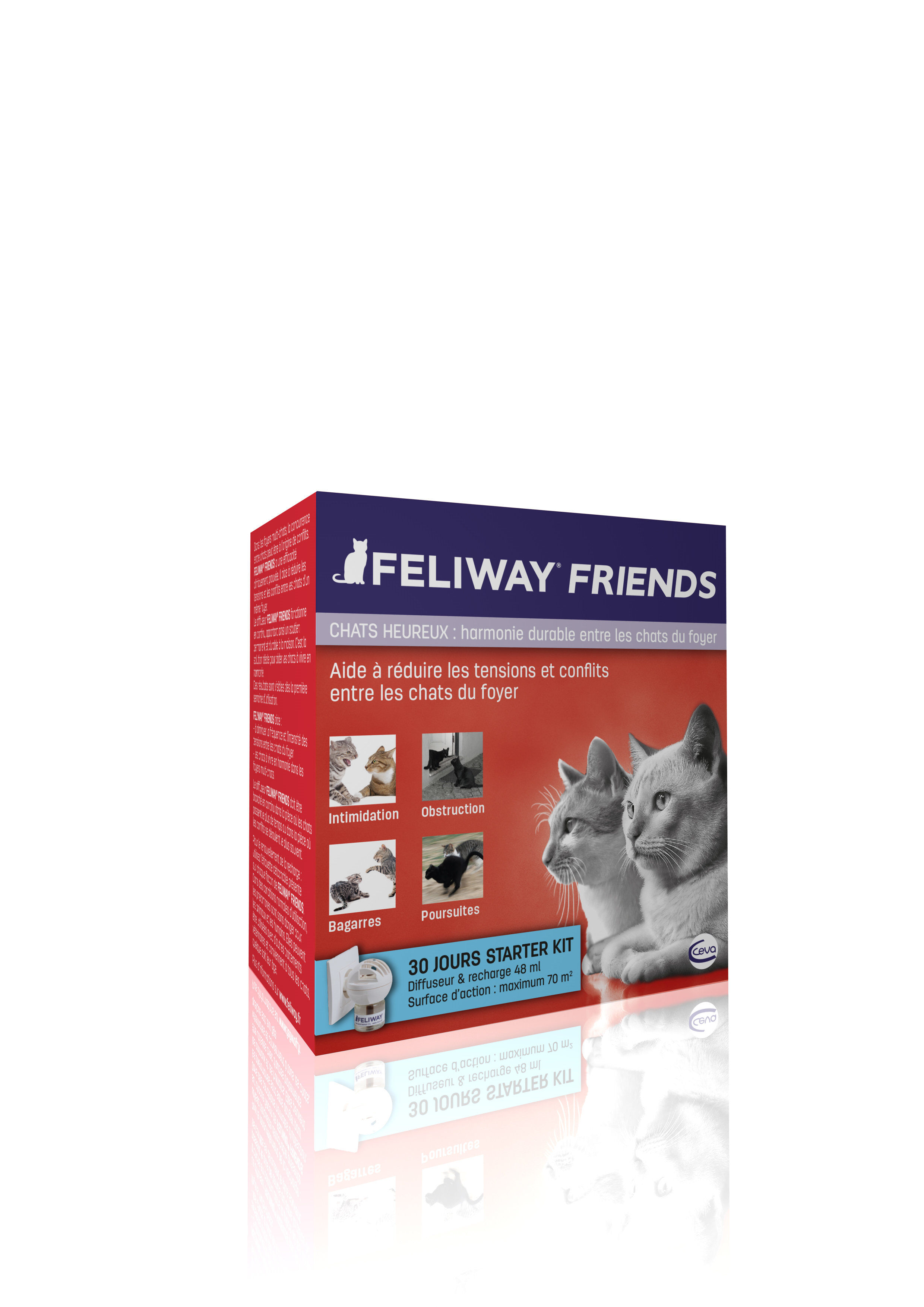 Feliway Friends - Diffuseur + Recharge 30J pour le Stress des Chats - 48ml Image num&eacute;ro 1
