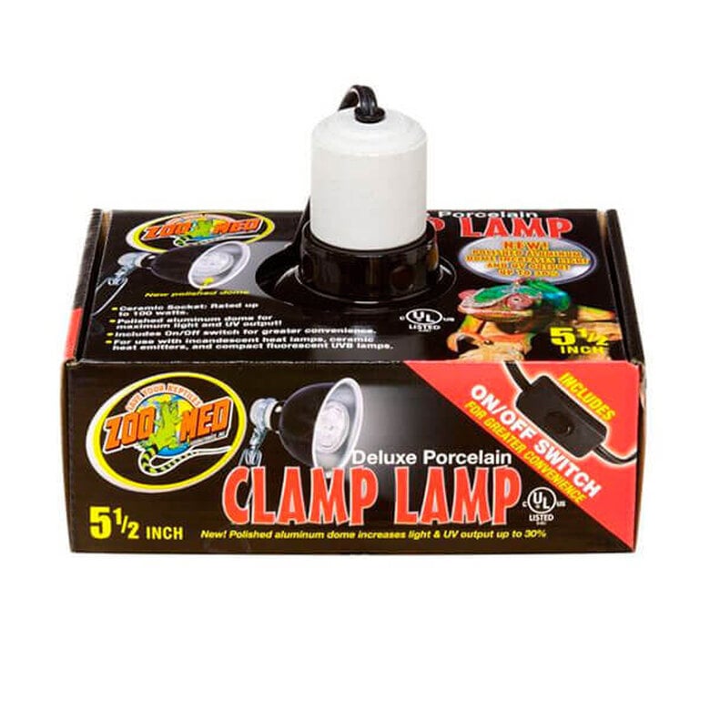 Zoomed - Réflecteur Ampoule Deluxe Porcelain Clamp Lamp pour Terrarium - 100w Image numéro 1 Zoomed - Réflecteur Ampoule Deluxe Porcelain Clamp Lamp pour Terrarium - 100w Image numéro 1