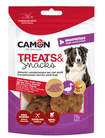 Camon - Friandises Treats & Snacks Cookies au Canard pour Chiens - 75g