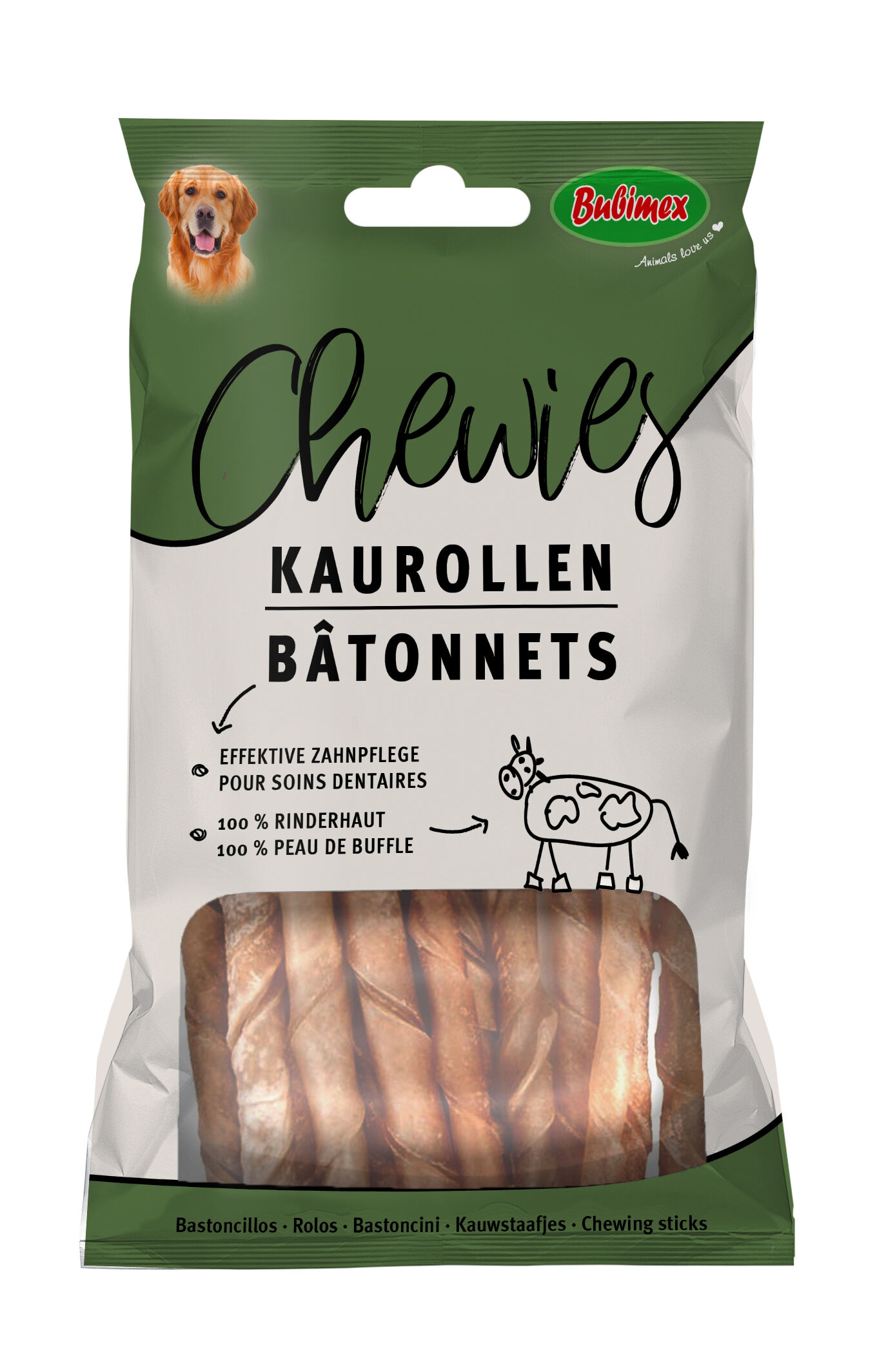Bubimex - Friandises Sticks Torsad&eacute;s pour Chiens - x25 Image num&eacute;ro 1