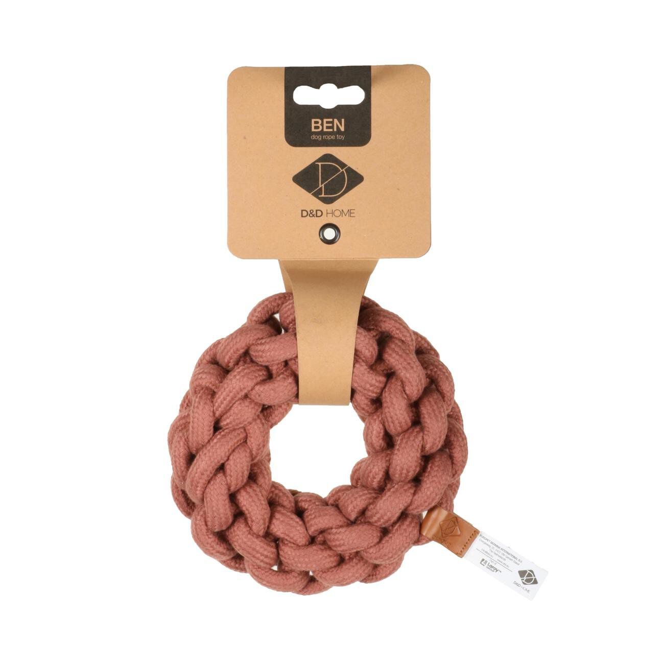 D&D - Anneau Tress&eacute; Ben XS - 13x10mm Rose Image num&eacute;ro 1