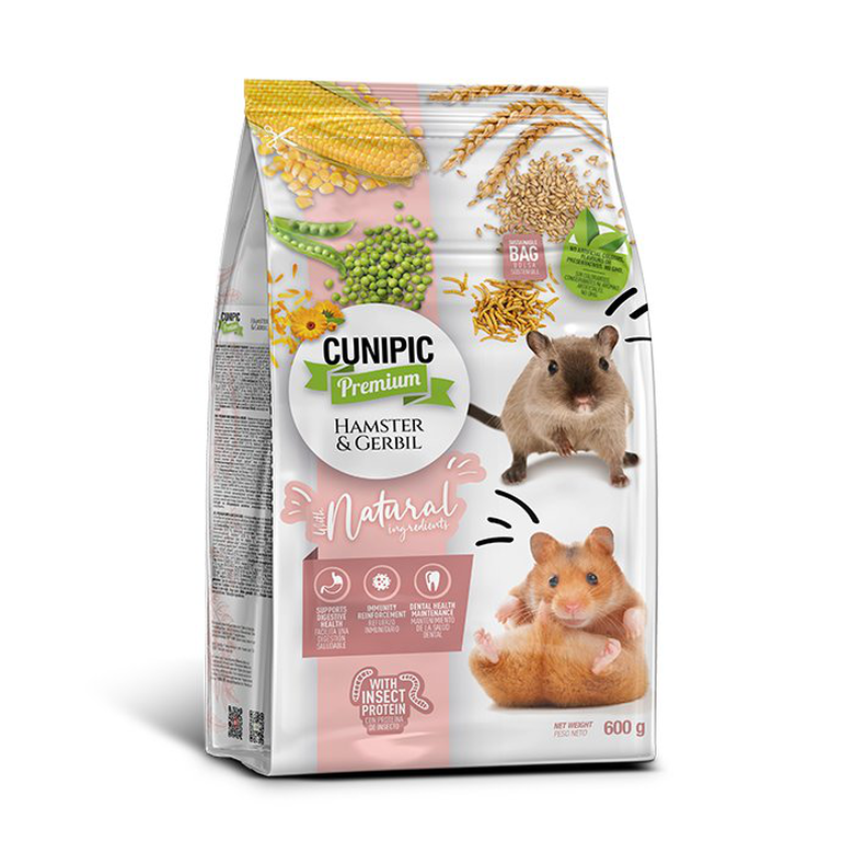 Cunipic - Aliment Natural pour Hamster et Gerbille - 600g image number null