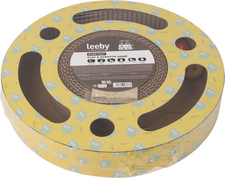 Leeby - Griffoir Jouet Plateforme en Carton pour Chats - 33,5cm Image numéro 4 Leeby - Griffoir Jouet Plateforme en Carton pour Chats - 33,5cm Image numéro 4