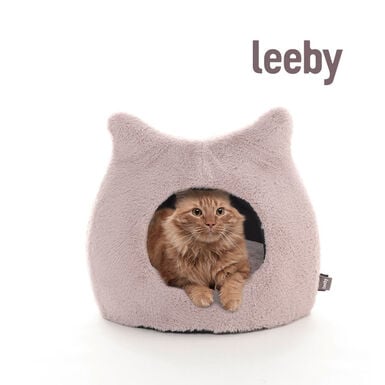 Leeby - Igloo Extra Doux pour Chats - Rose