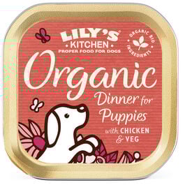Lily's Kitchen - Barquette Recette Bio pour Chiots - 150g