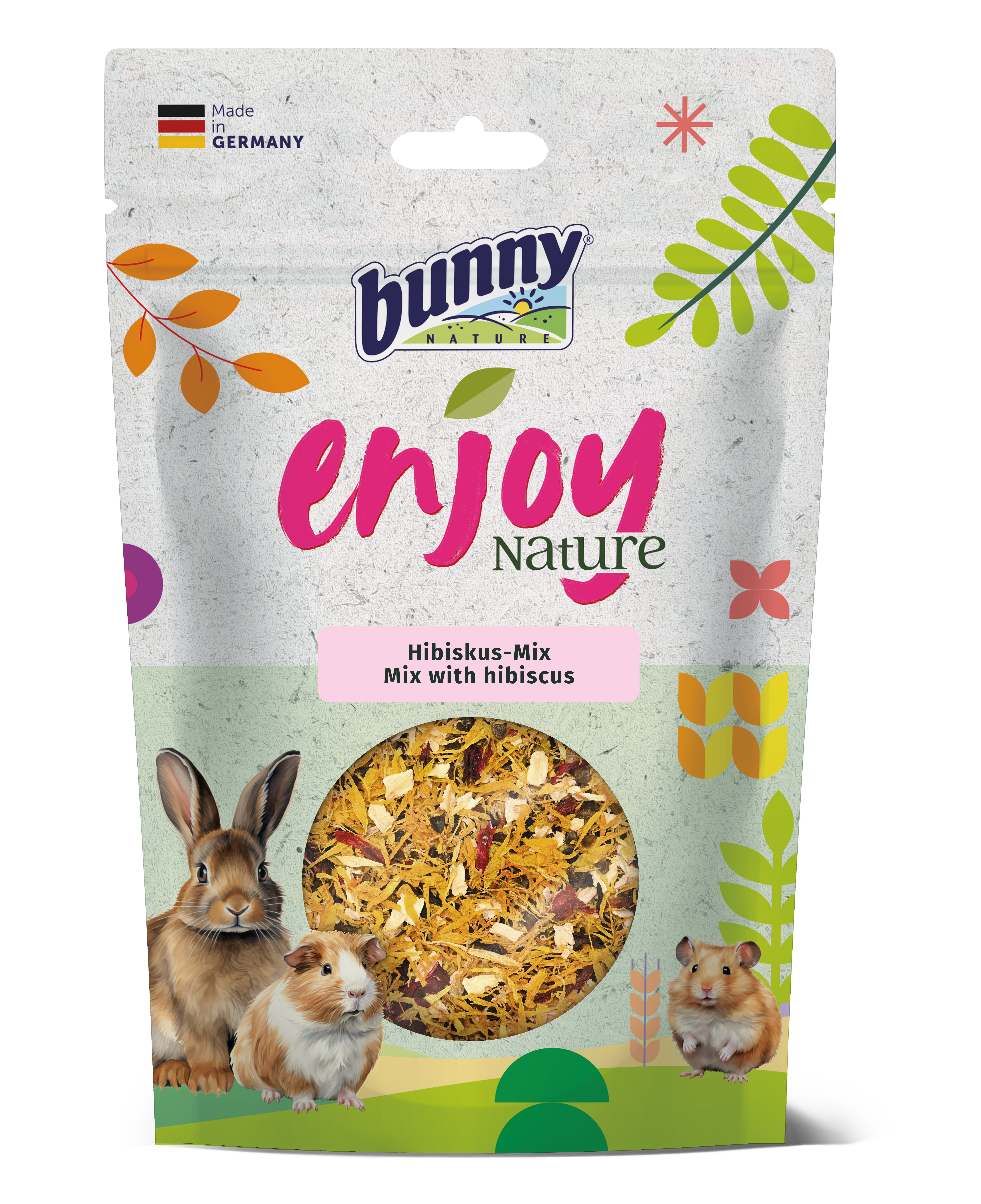 Bunny Nature - Snack Enjoy Nature M&eacute;lange &agrave; l'Hibiscus - 50g Image num&eacute;ro 1