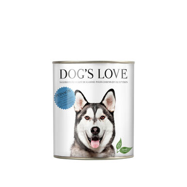 Dog's Love - Boîte Menu Complet 100% Naturel au Poisson pour Chien