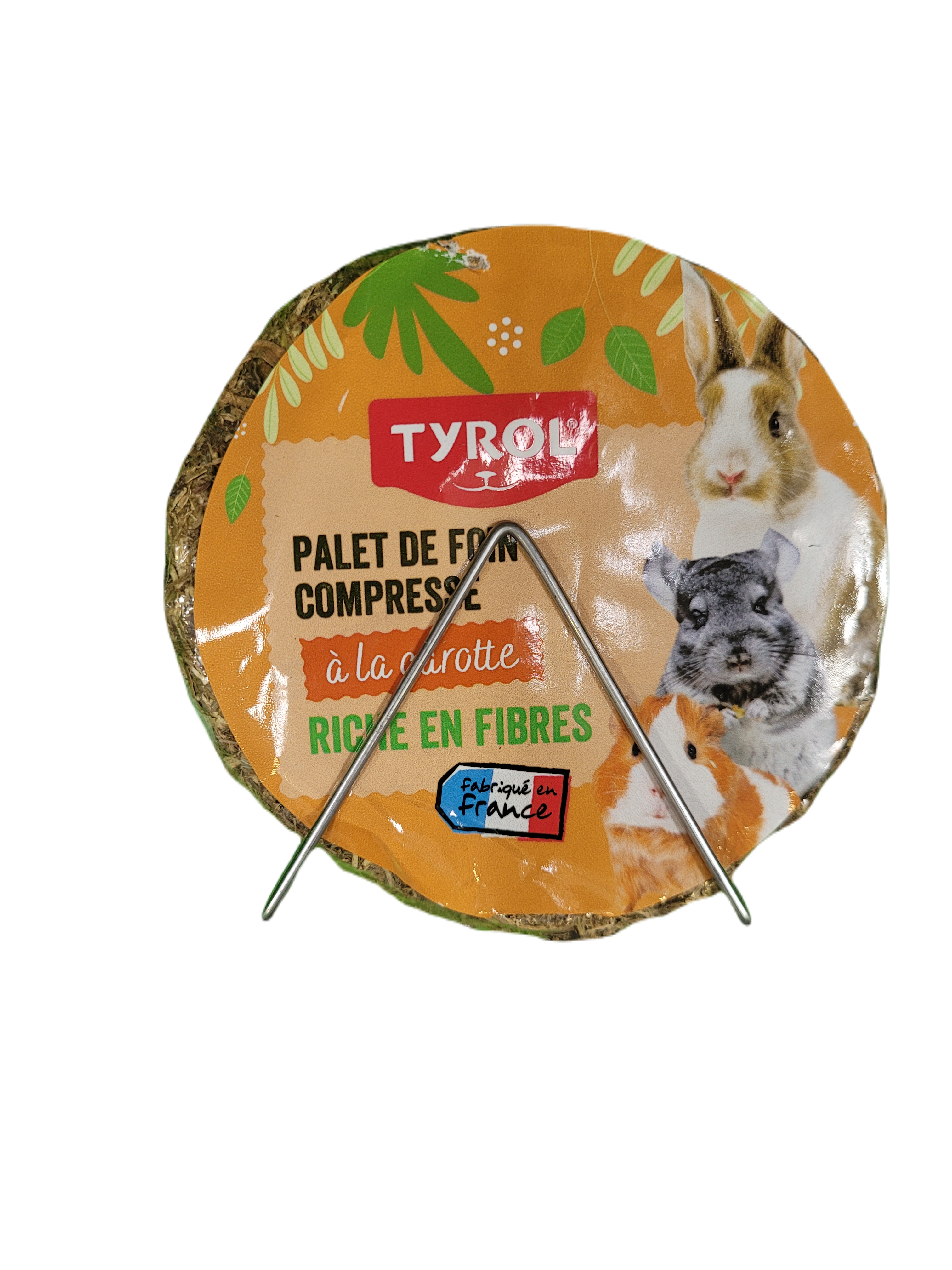 Tyrol - Palet de Foin &agrave; la Carotte pour Rongeurs - 240g Image num&eacute;ro 1