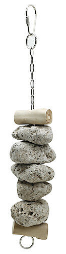 United Bird - Jouet &agrave; Suspendre Pierre Ponce pour Oiseaux - 30cm Image num&eacute;ro 1