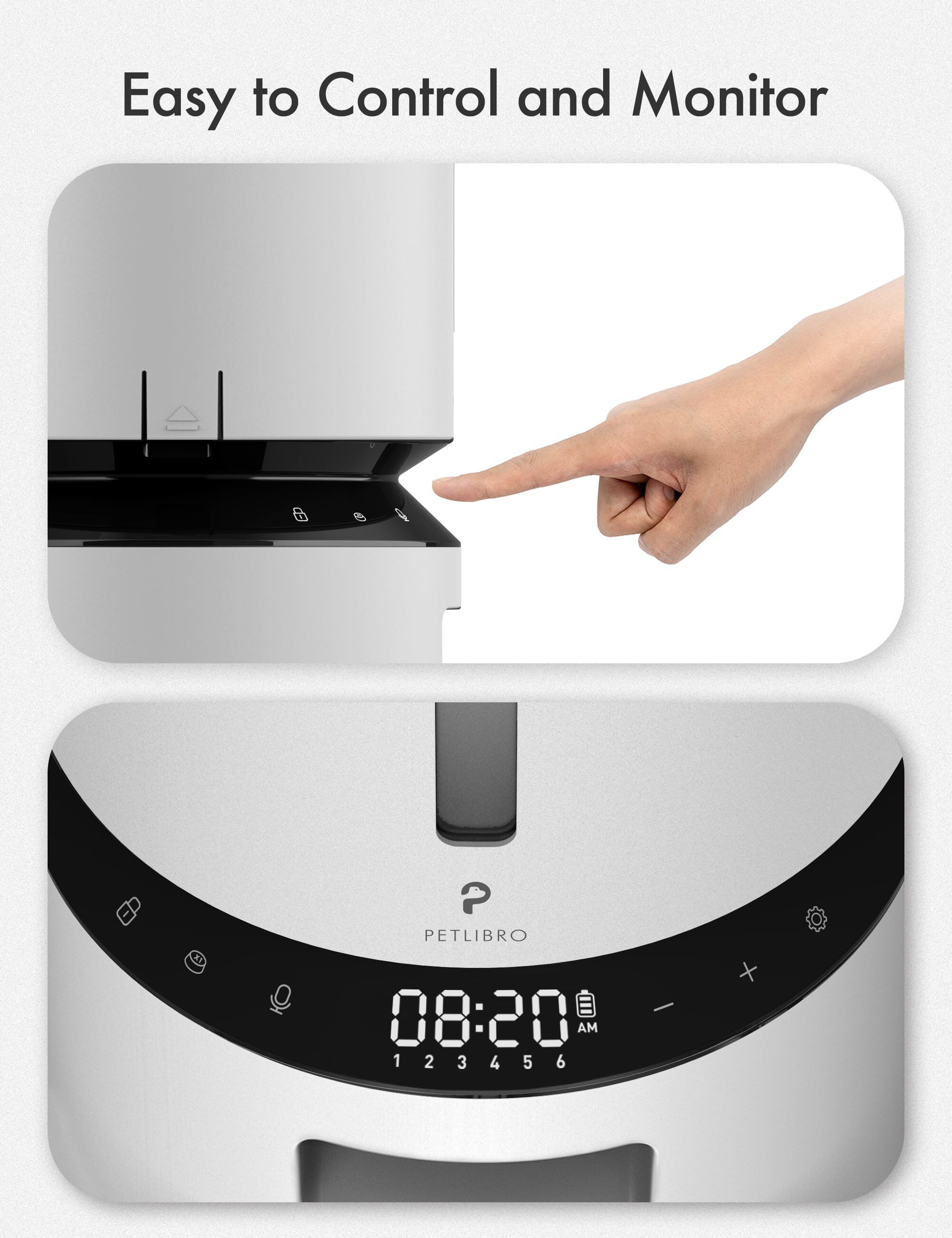 Petlibro - Mangeoire Automatique Granary Blanc - 3L Image num&eacute;ro 5