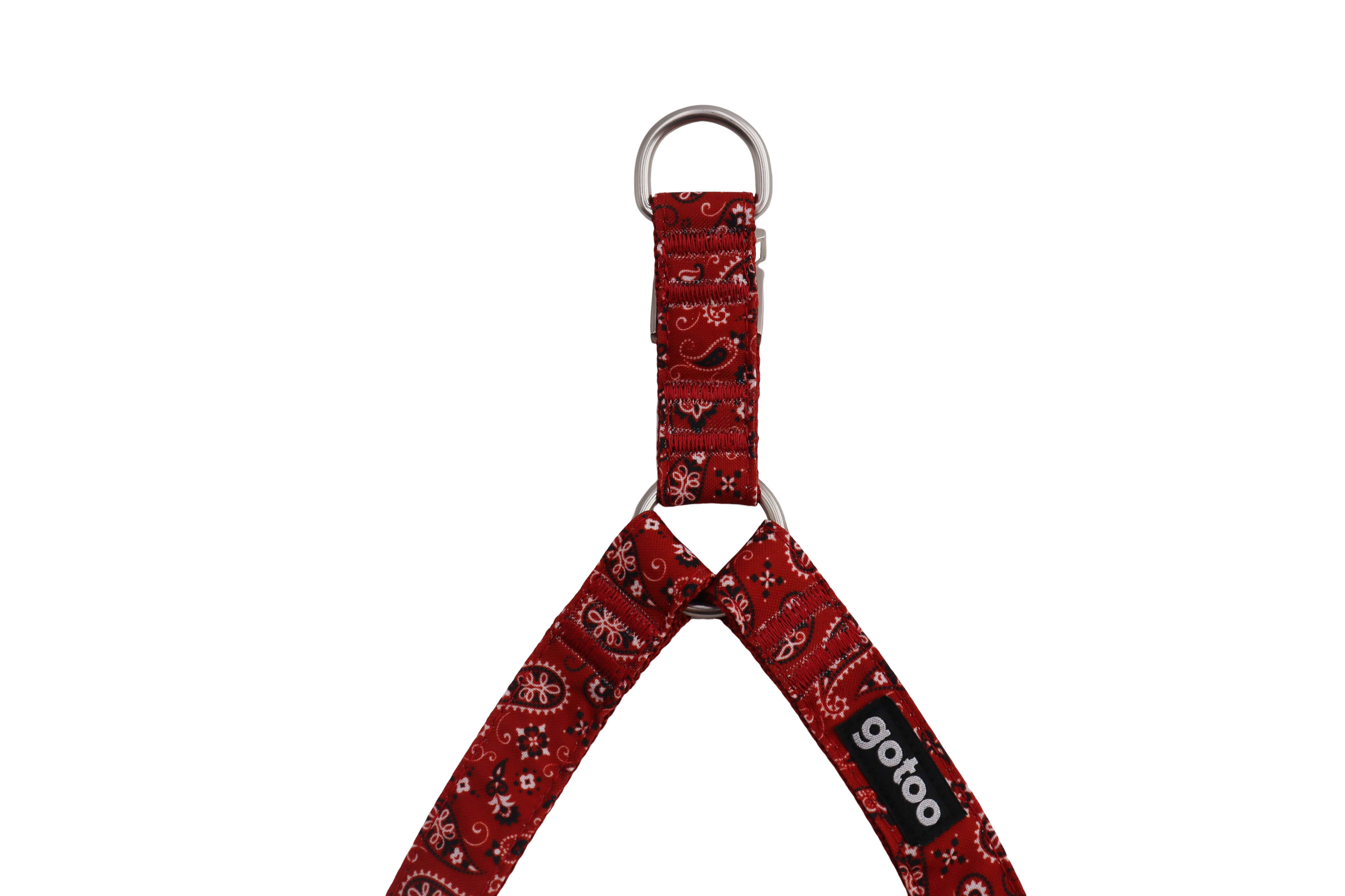 Gotoo - Harnais en Paisley Rouge pour chien - XS Image num&eacute;ro 2