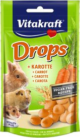 Vitakraft - Friandises Drops Carotte pour Rongeurs - 75g