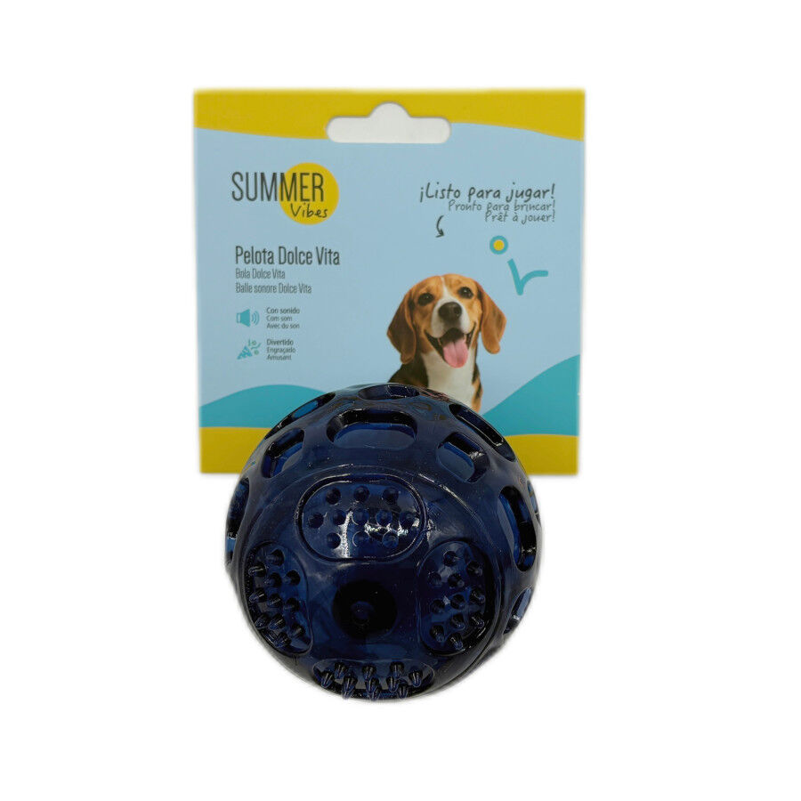 Summer Vibes - Balle Sonore pour Chiens - 7cm Image num&eacute;ro 5