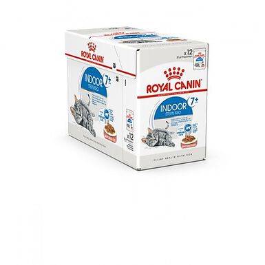 Royal Canin - Sachets Indoor 7+ en Sauce pour Chat - 12x85g