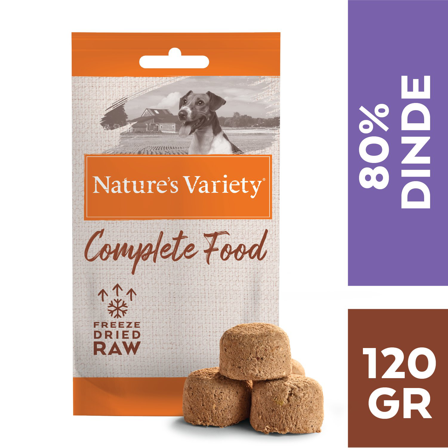 Nature's Variety - Bouch&eacute;es Complete Freeze Dried Food Dinde pour Chiens - 120g Image num&eacute;ro 2