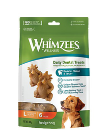 Whimzees - Friandises Hedgehog L Daily Dental Treats Pour Chiens - 360g