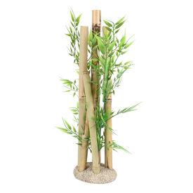 Aquadella - Décoration en Bambou Naturel XL pour Aquarium - 12x36,5cm