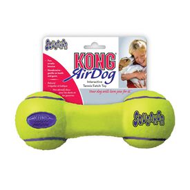 KONG - Jouet Haltère AirDog Squeaker M pour Chien