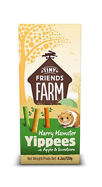 Tiny Friends Farm - Biscuits aux Pommes et Maïs pour Hamster - 120g