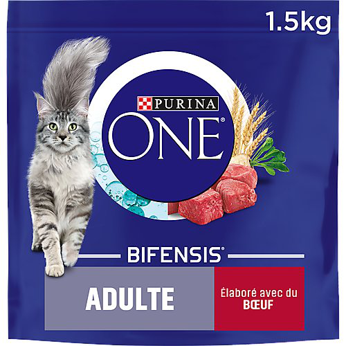 Purina One - Croquettes au Boeuf et C&eacute;r&eacute;ales pour Chat Adulte - 1,5Kg Image num&eacute;ro 4