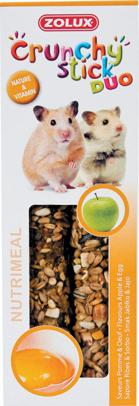 Zolux - Friandises Crunchy Stick Pomme et &OElig;uf pour Hamster - 115g Image num&eacute;ro 2