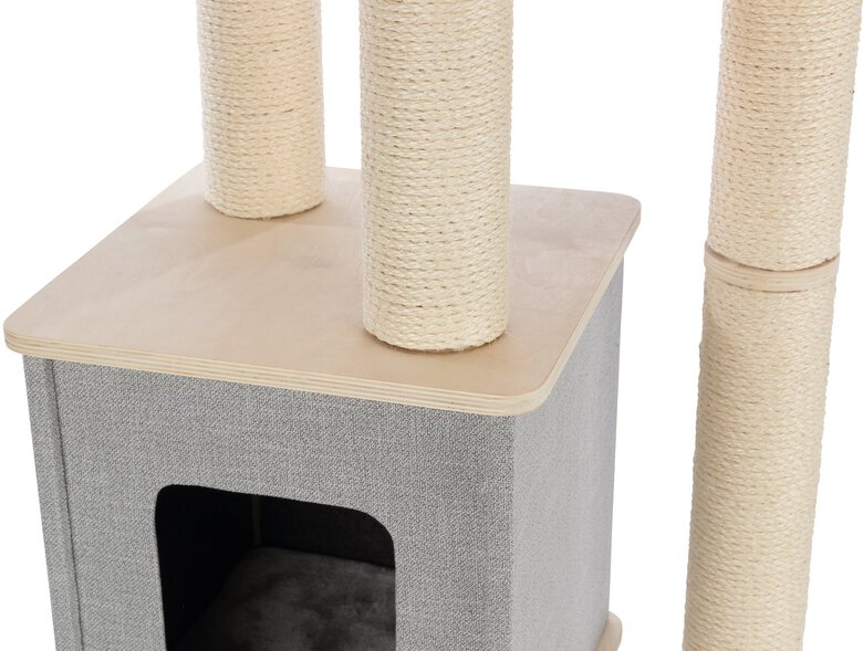 Trixie - Arbre à chat Luan gris - 129 cm Image numéro 3 Trixie - Arbre à chat Luan gris - 129 cm Image numéro 3