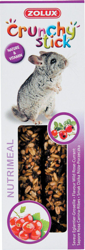 Zolux - Friandises Crunchy Stick Eglantier et Groseille pour Chinchilla - 115g Image num&eacute;ro 2