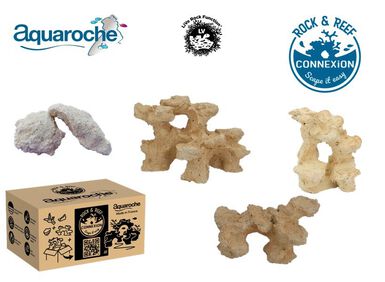 Aquaroche - Déco Rock & Reef Kit  (245) pour Aquarium