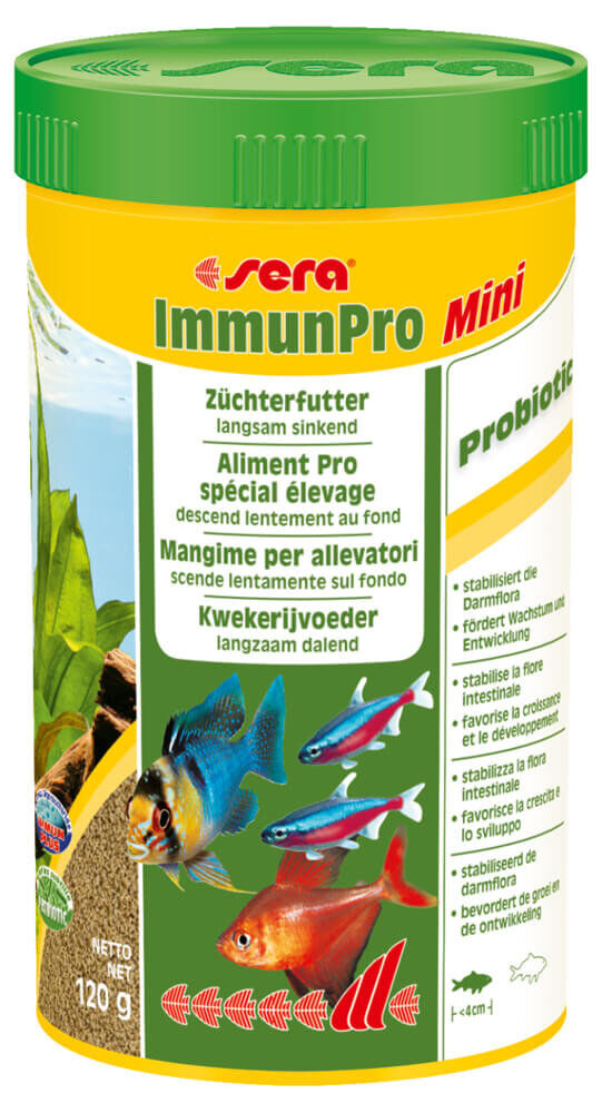 Sera - Aliments Sp&eacute;cial &Eacute;levage ImmunPro Mini pour Poissons - 250ml Image num&eacute;ro 2