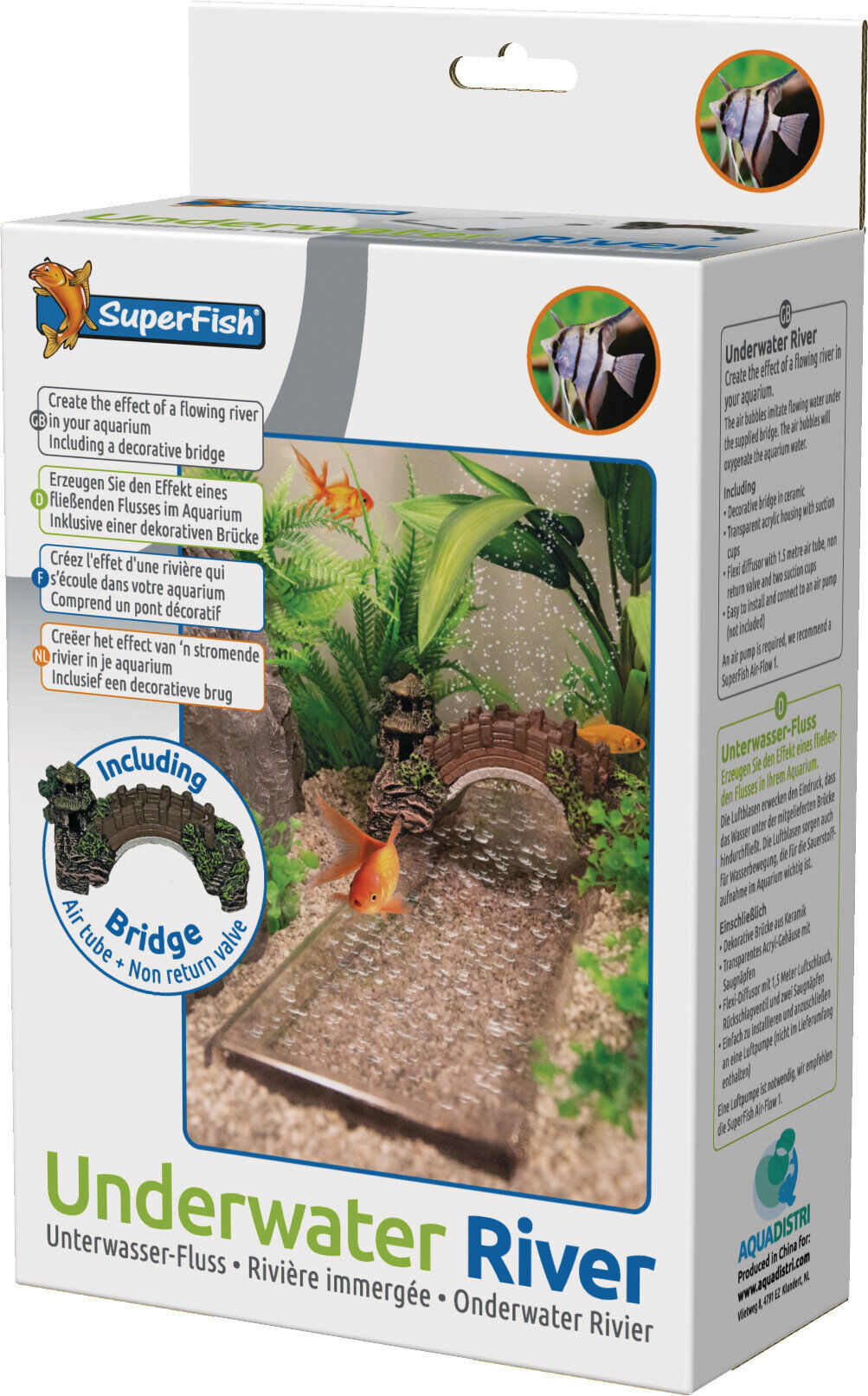 Superfish - D&eacute;coration Rivi&egrave;re Immerg&eacute;e (sans la pompe &agrave; air) taille 17 cm Image num&eacute;ro 4