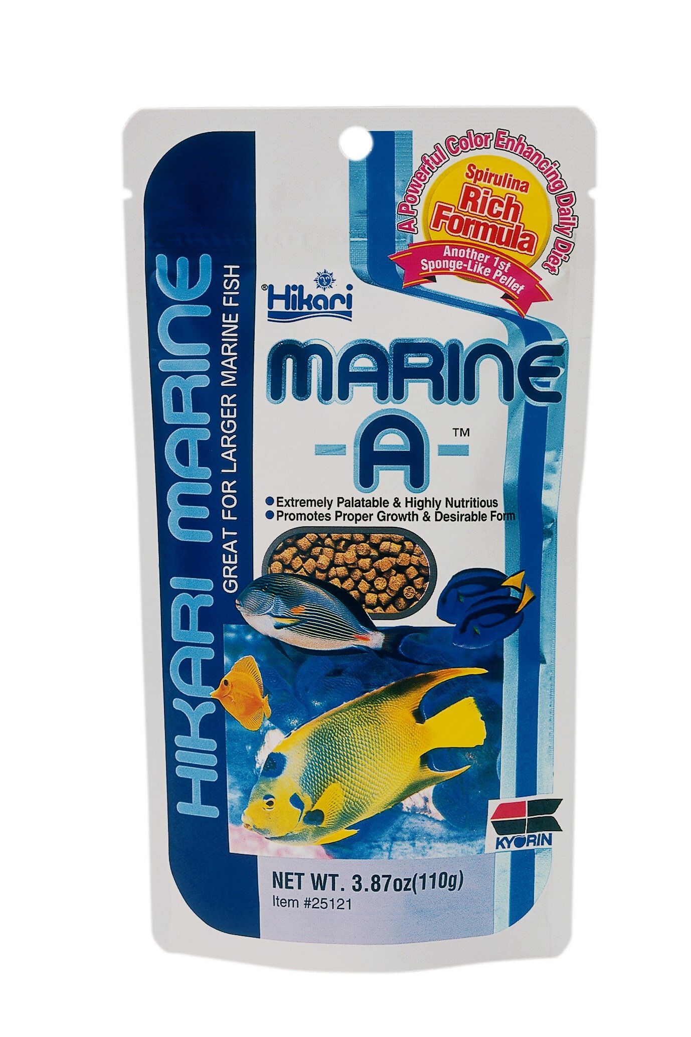 Hikari - Aliment en Granul&eacute;s Marine A pour Poissons Omnivores et Herbivores - 110g Image num&eacute;ro 1