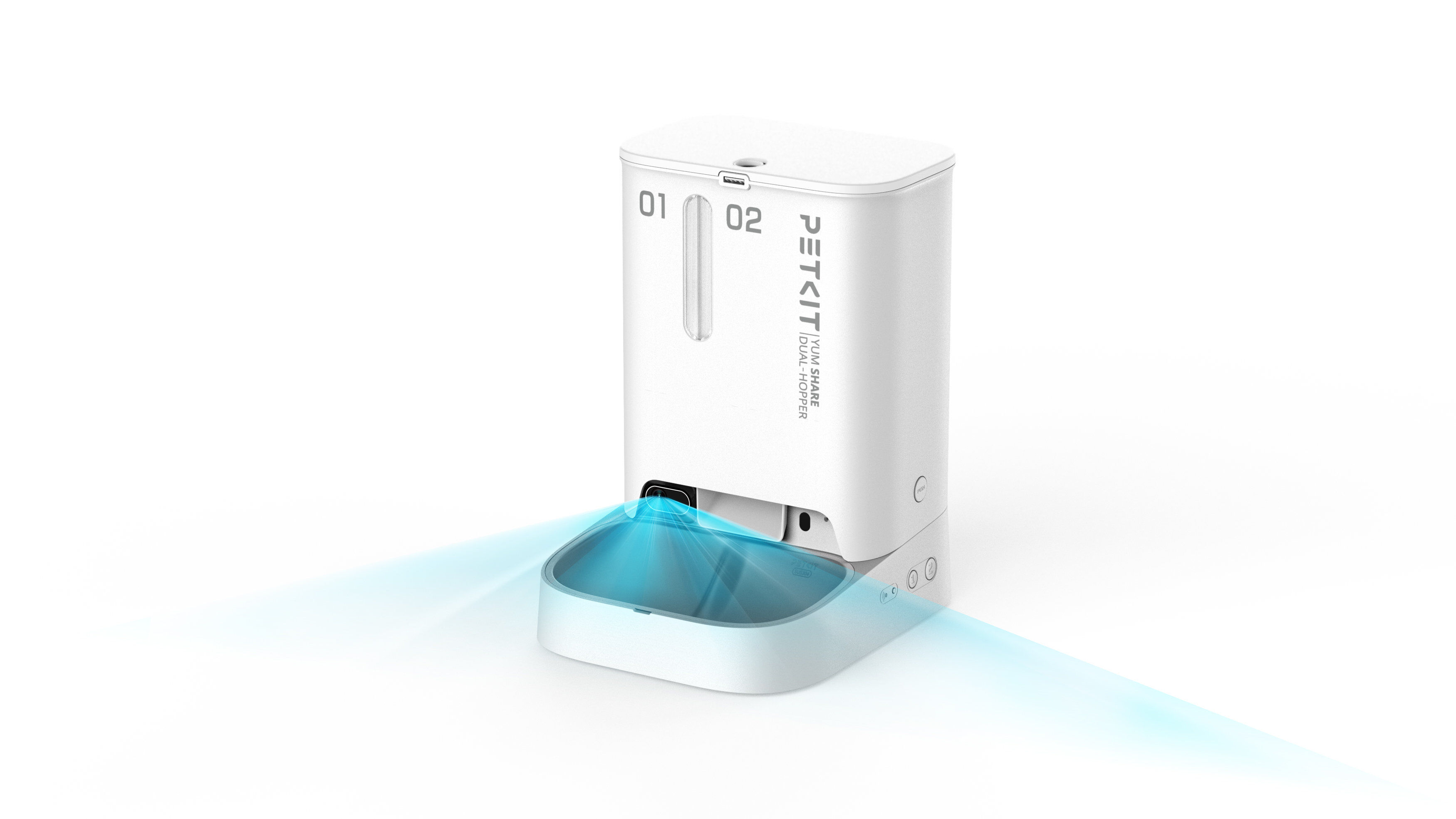 Petkit - Distributeur de Croquettes Double YumShare Dualhopper Connect&eacute; avec Cam&eacute;ra - 5L Image num&eacute;ro 9