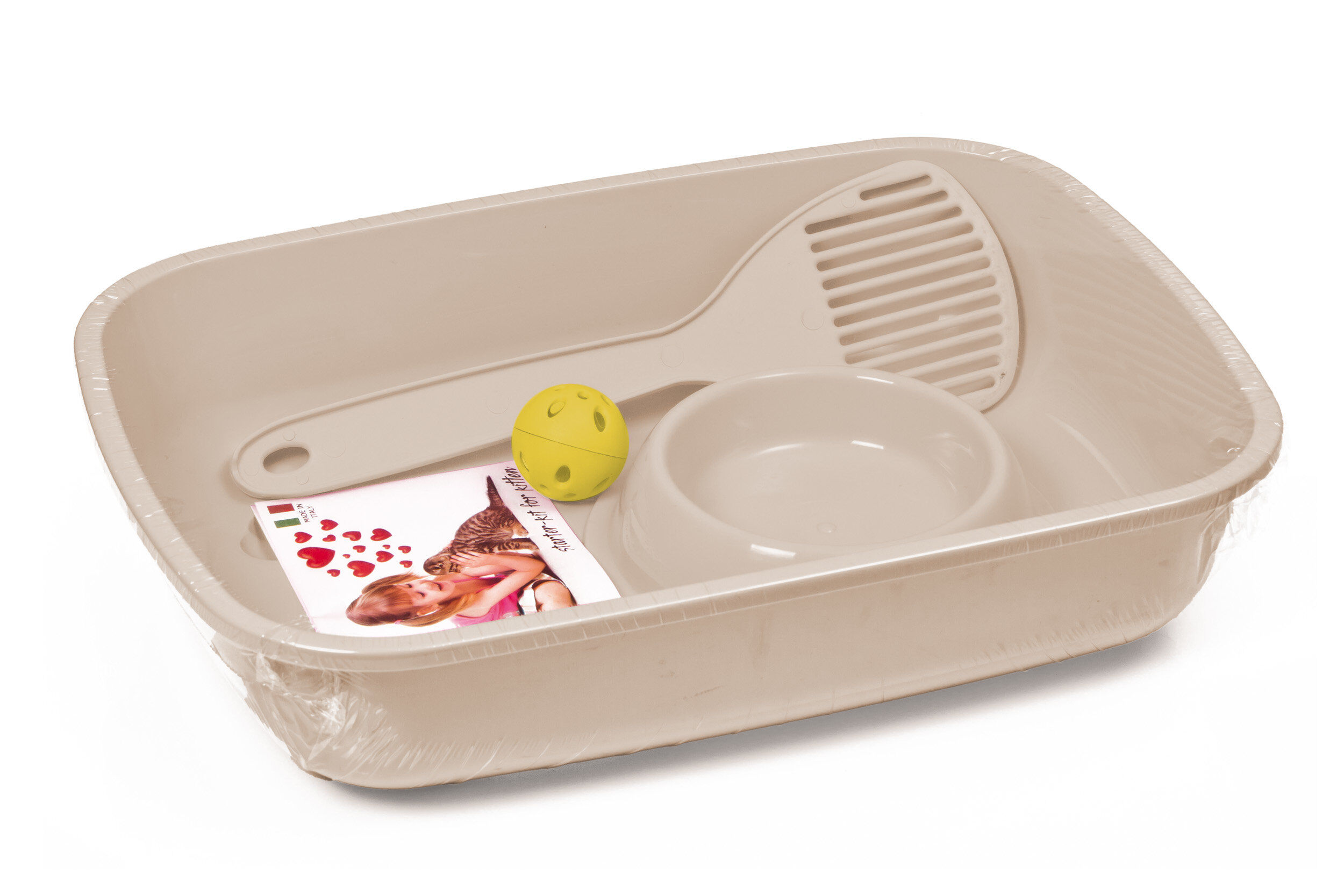 Animalis - Kit Bac &agrave; Liti&egrave;re Chaton - Taupe Image num&eacute;ro 1